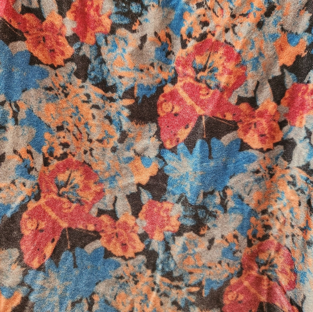 Urban Outfitters UO‎ Women's Georgia Velvet Lace-Up Top Multicolor Size Small - Picture 15 of 16